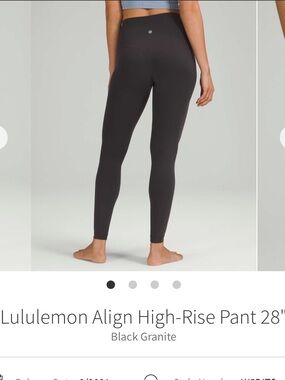 lululemon athletica Align High-Rise Leggings - Black Granite